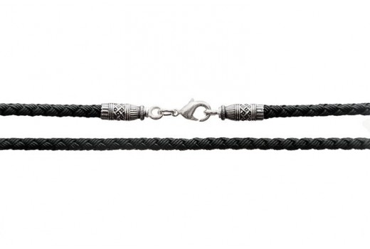Плетёный шнурок с винтовым замком «Византийская вязь»