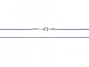 Фиолетовый текстильный шнурок на шею