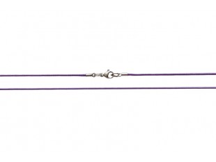 	Тёмно-фиолетовый текстильный шнурок со стальным карабином