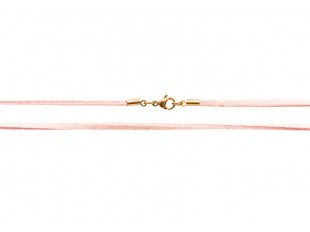 Розовый замшевый шнурок на шею